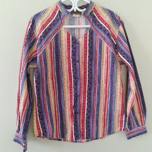 Vintage Roper Ladies Western Shirt with Unique Neckline